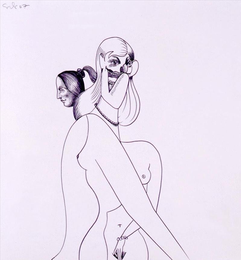 Artwork: George Condo, Couple, 2007