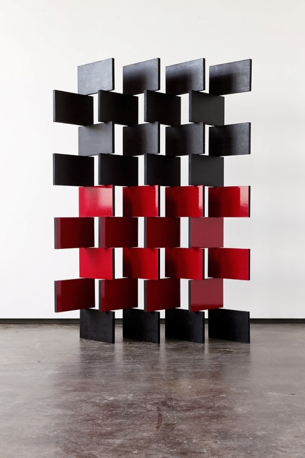 Artwork: Angela Bulloch, Black and Red Paravent, 2014