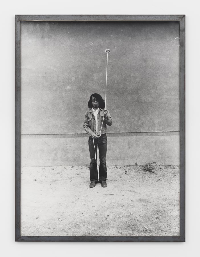 Artwork: Keiji Uematsu, Stone/Rope/Man II, 1974