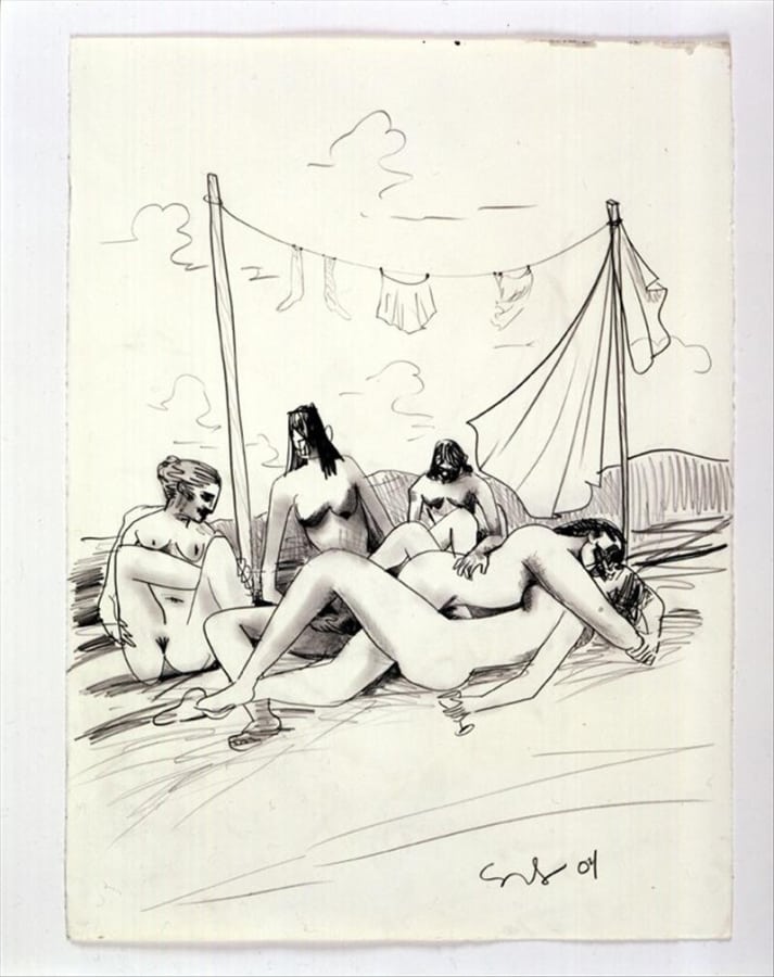 Artwork: George Condo, Orgy Study (i), 2004