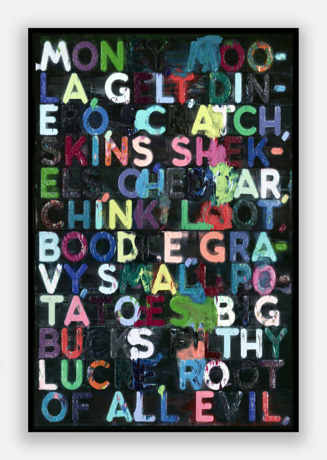 Artwork: Mel Bochner, Money, 2015