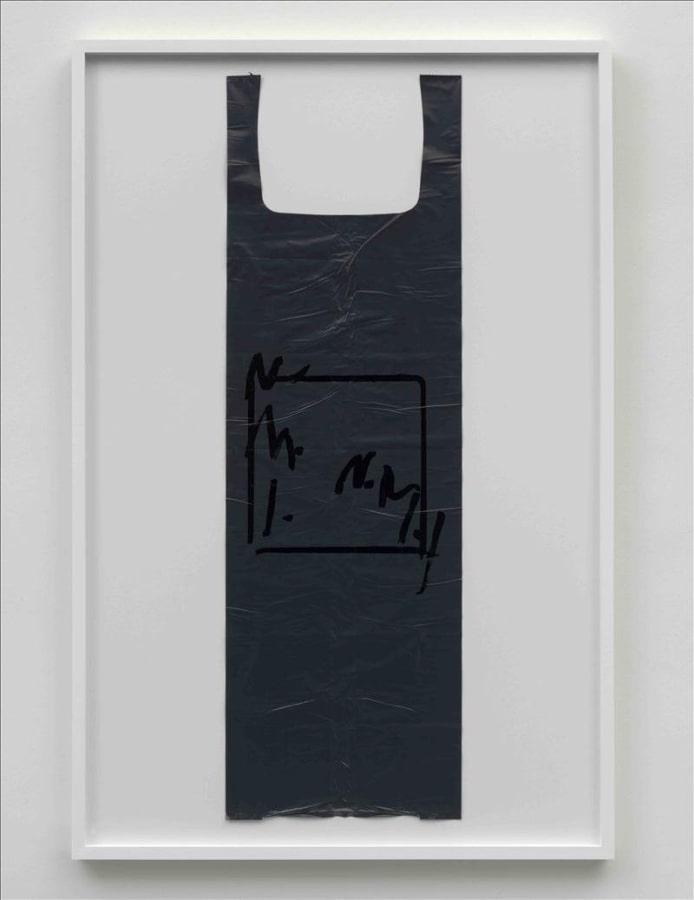 Artwork: Matias Faldbakken, Untitled (Garbage Bag Grey #2), 2010