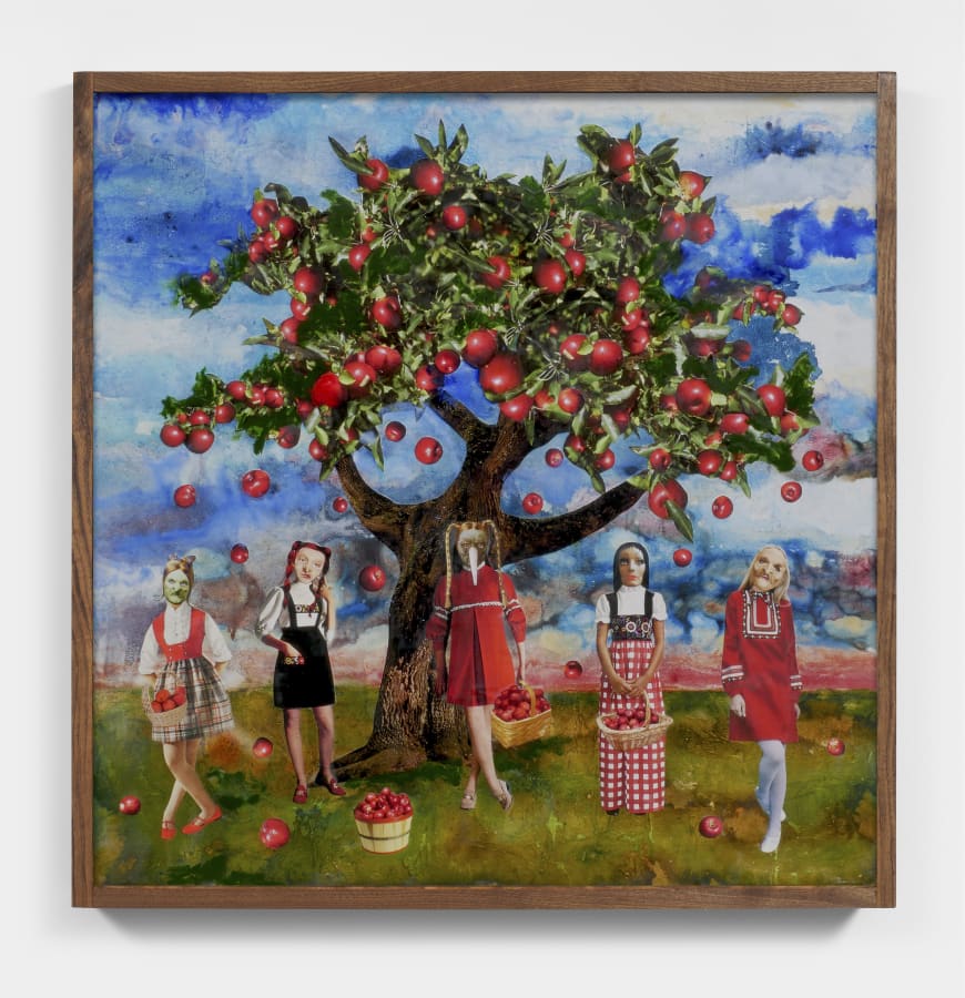 Artwork: Marnie Weber, Gathering Apples on a Sunny Day, 2019
