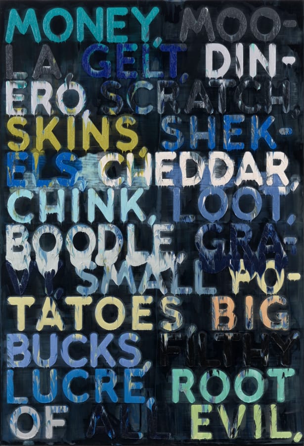 Artwork: Mel Bochner, Money, 2011