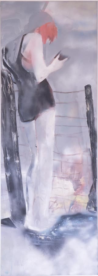 Artwork: Paulina Olowska, John K on the beach, 2004