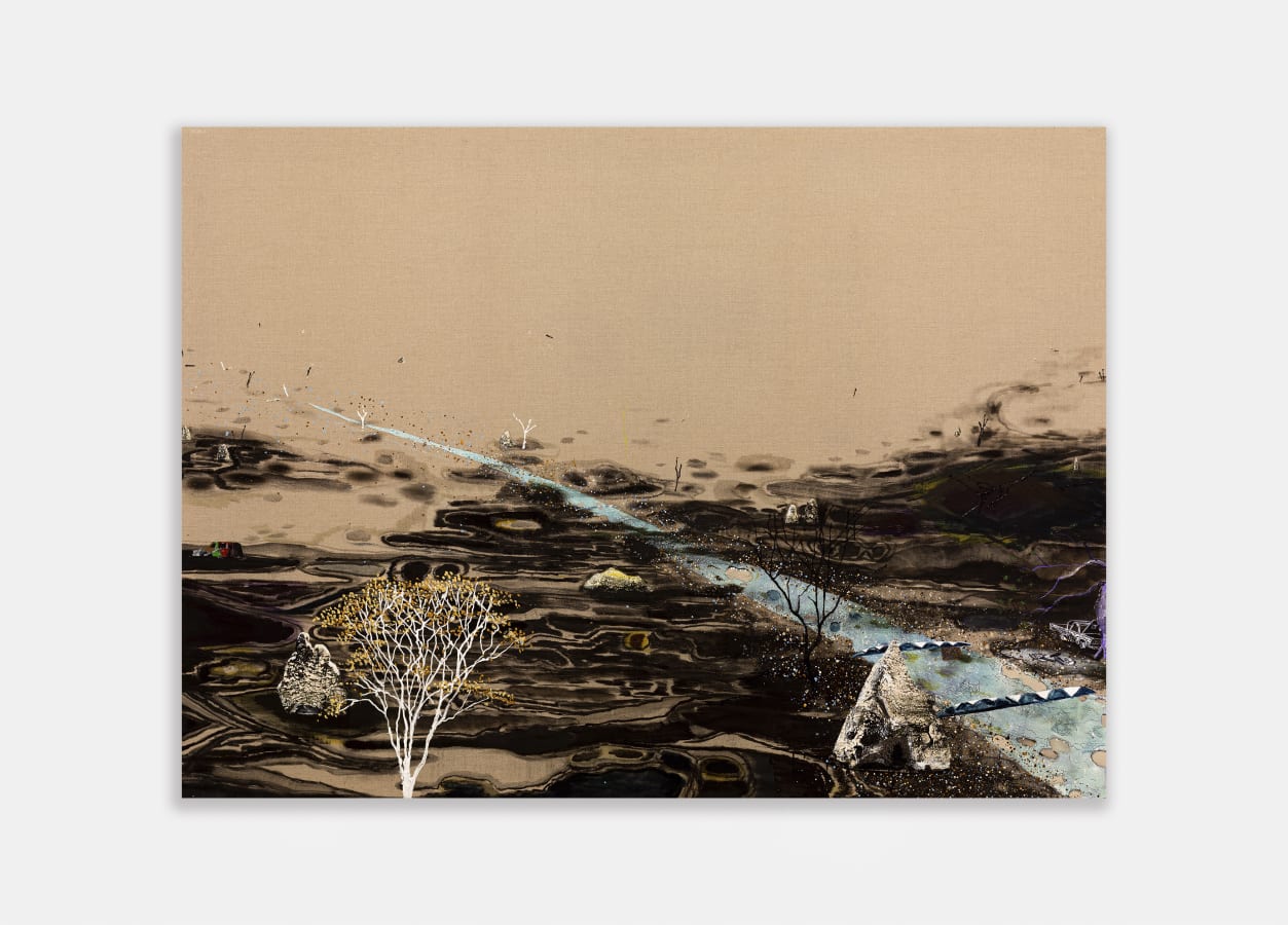 Artwork: William Mackinnon, They quietly said goodbye and then they burnt the tyres, 2021