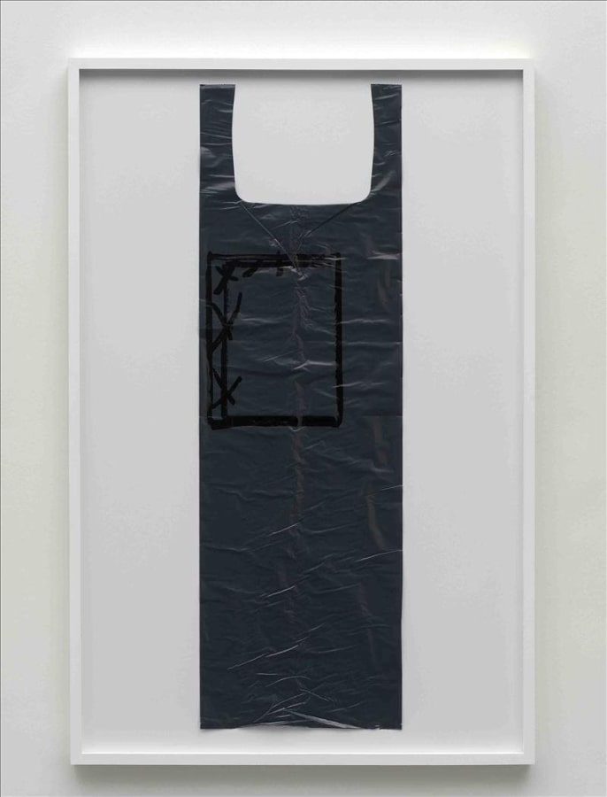 Artwork: Matias Faldbakken, Untitled (Garbage Bag Grey #9), 2010