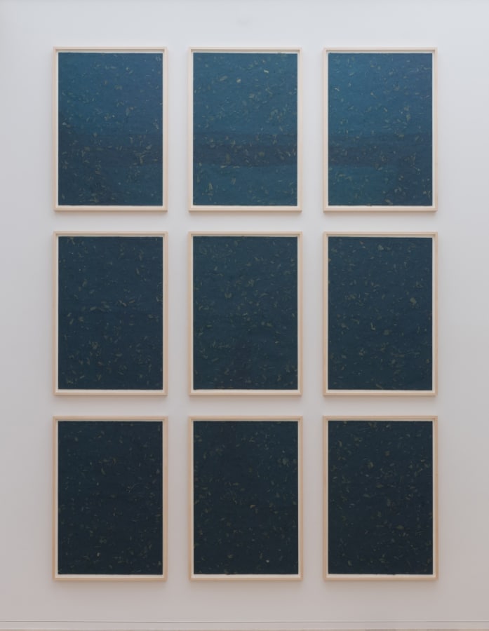 Artwork: Sherrie Levine, Blue Nature Morte Collages: 1-9, 2014
