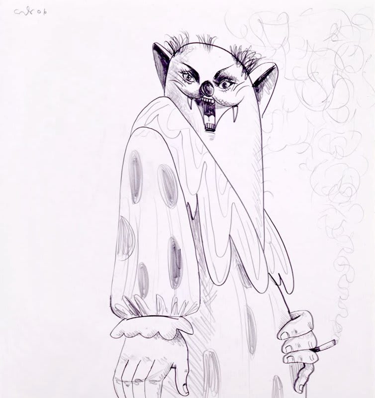 Artwork: George Condo, Smoking Actor, 2007