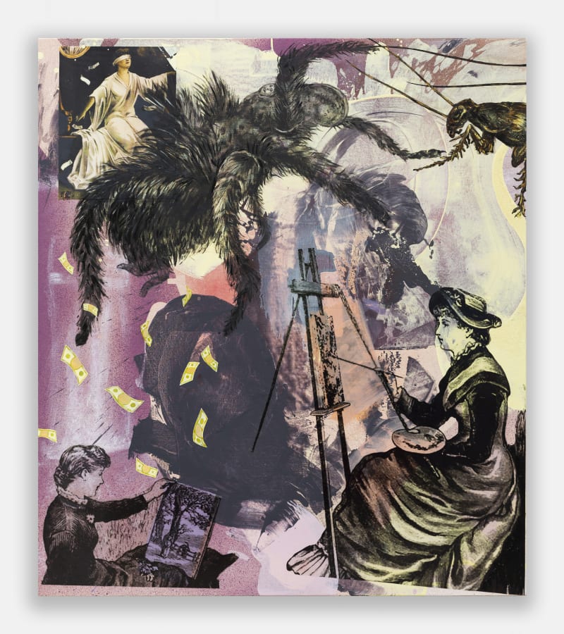 Artwork: Paulina Olowska, Spider Painters, 2020