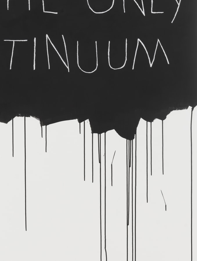 Artwork: Mel Bochner, Forgetting Is The Only Continuum, 1970 / 2018