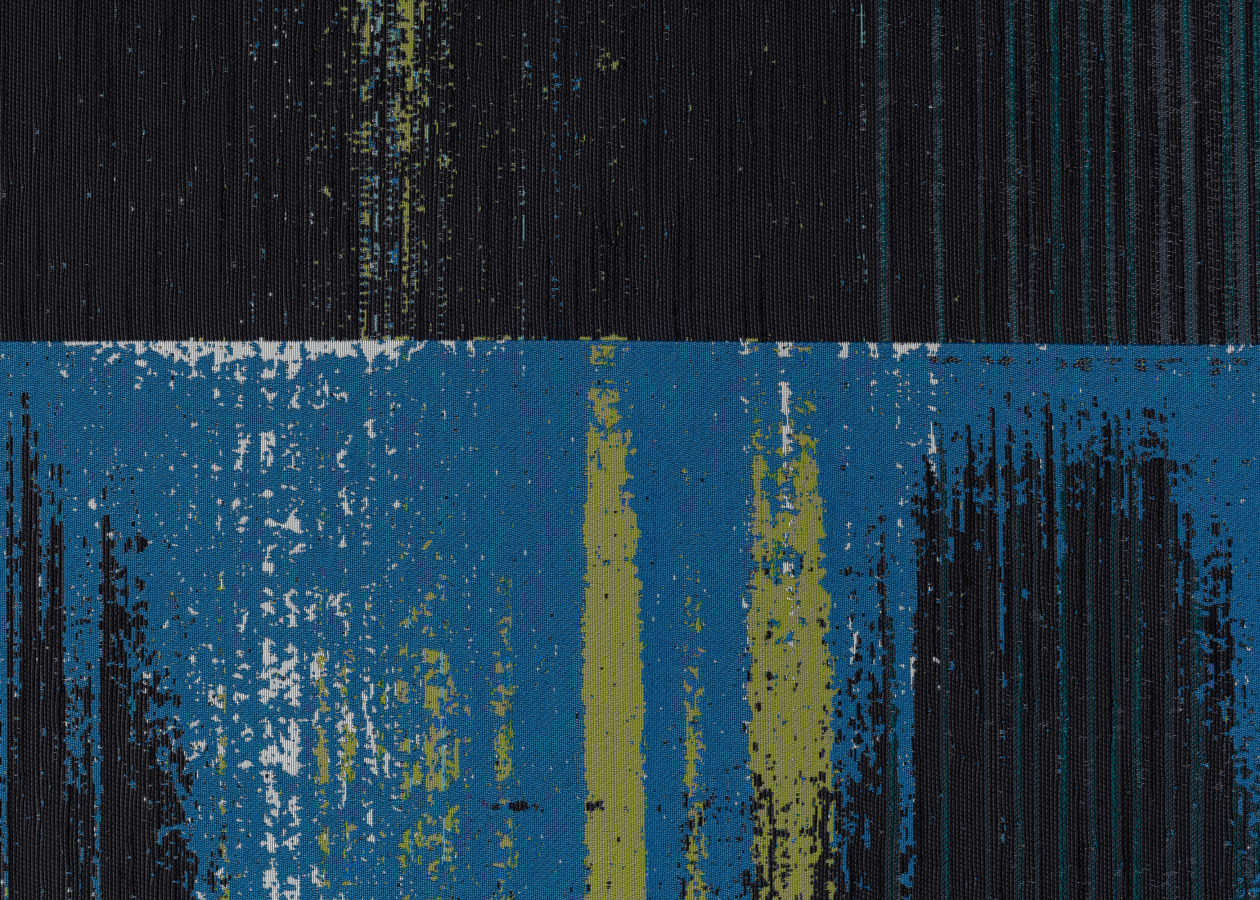 Artwork: Mika Tajima, Negative Entropy (RSK Sanyo Broadcasting, Master Control Switchboard, Blue, Hex), 2020
