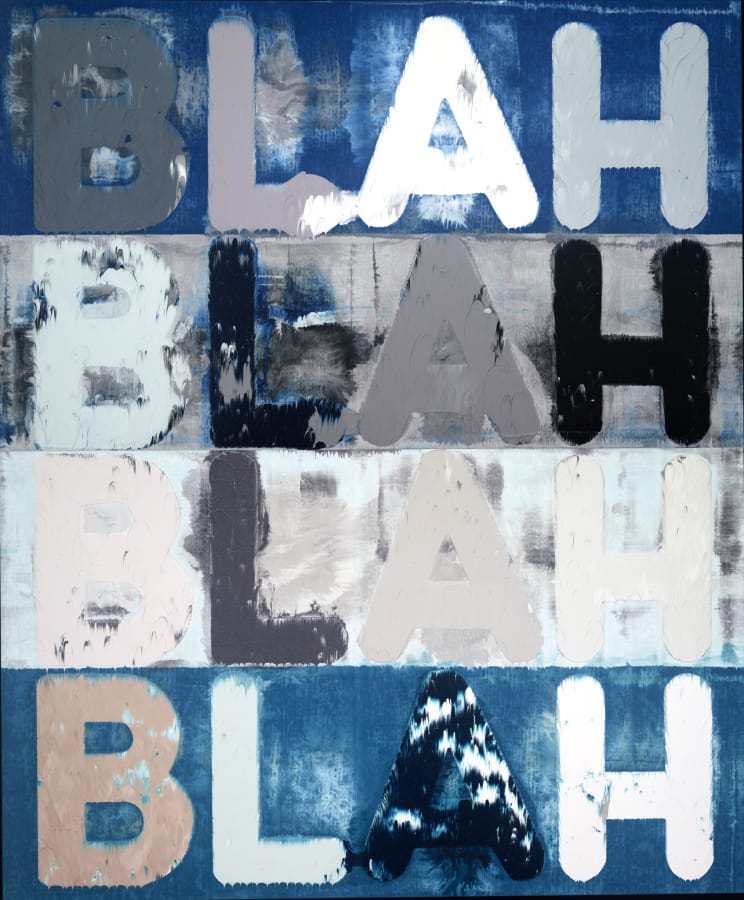 Artwork: Mel Bochner, Blah, Blah, Blah, 2015