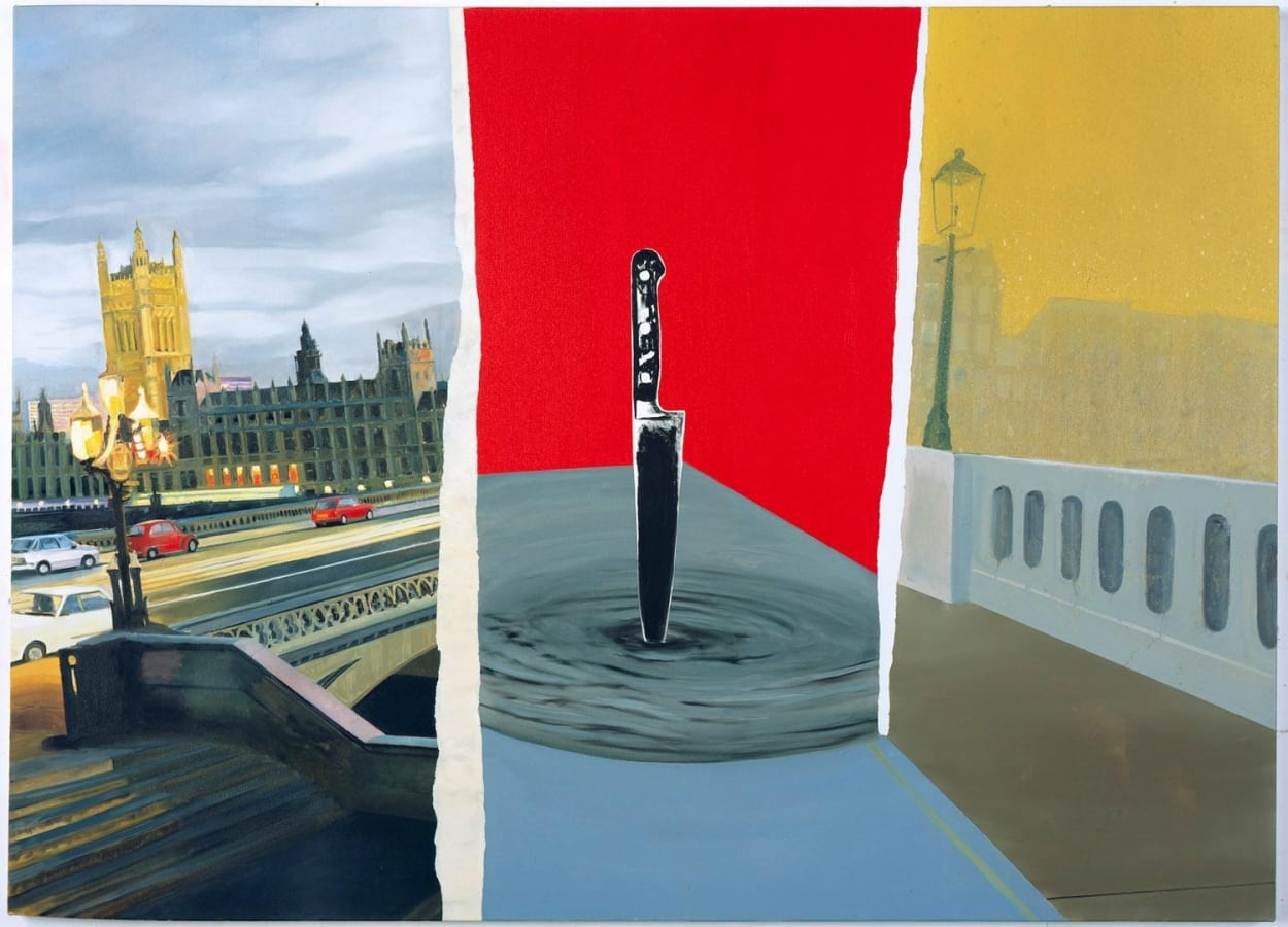 Artwork: Dexter Dalwood, The Umbrella Murder, 2008