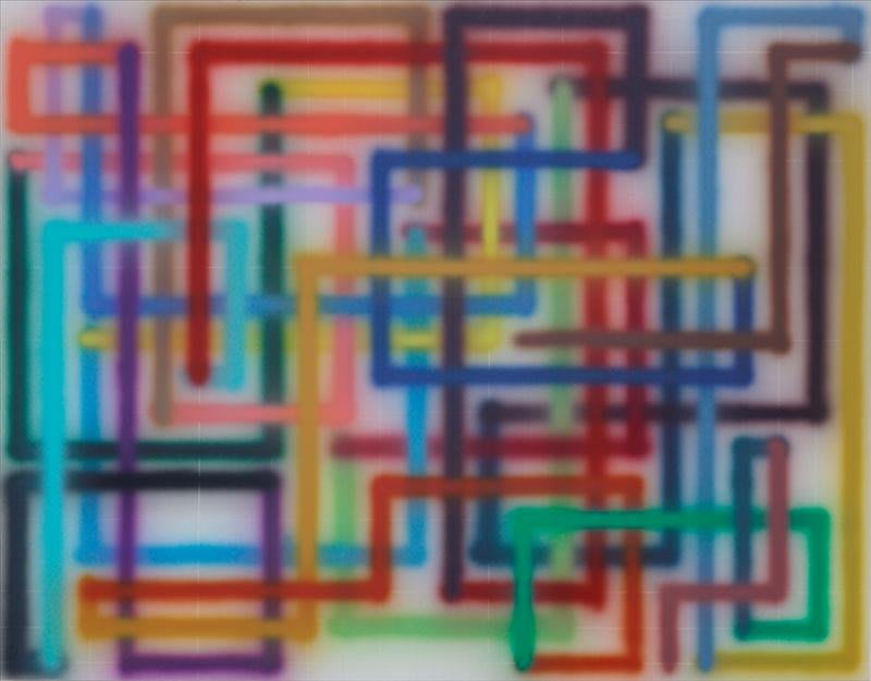Artwork: Bernard Frize, Ela, 2007