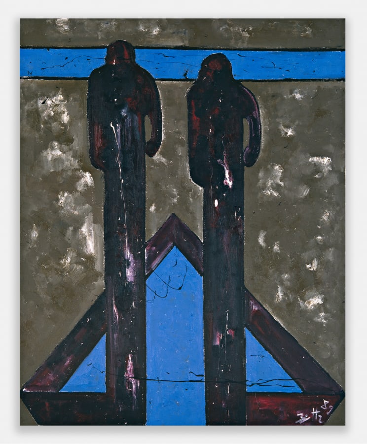 Artwork: Werner Büttner, A Hundred Million People Leave Their Houses, Intending to Go Home (Hundert Millionen verlassen die eigene Wohnung mit dem Vorsatz, nach Hause zu gehen), 1989