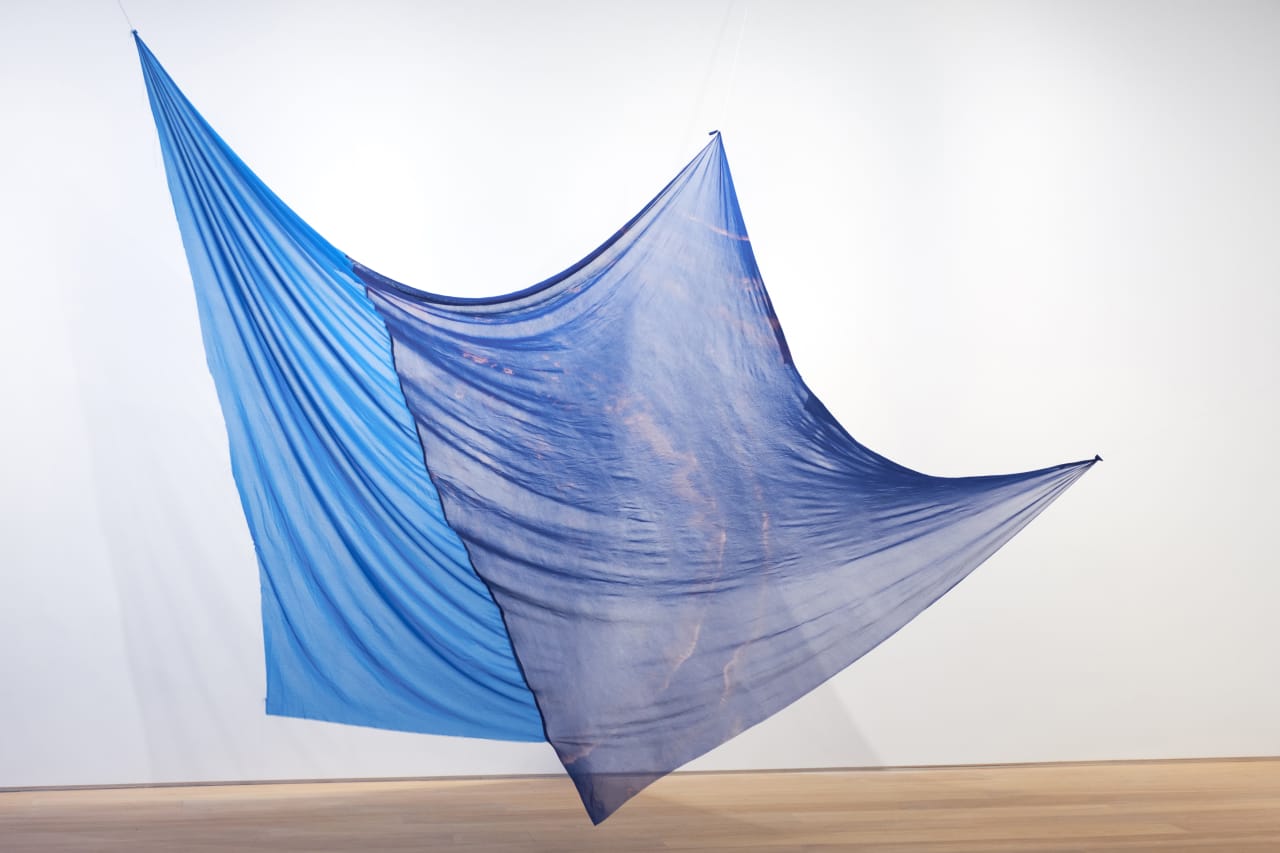 Artwork: Eric N. Mack, Blue Duet I, 2018