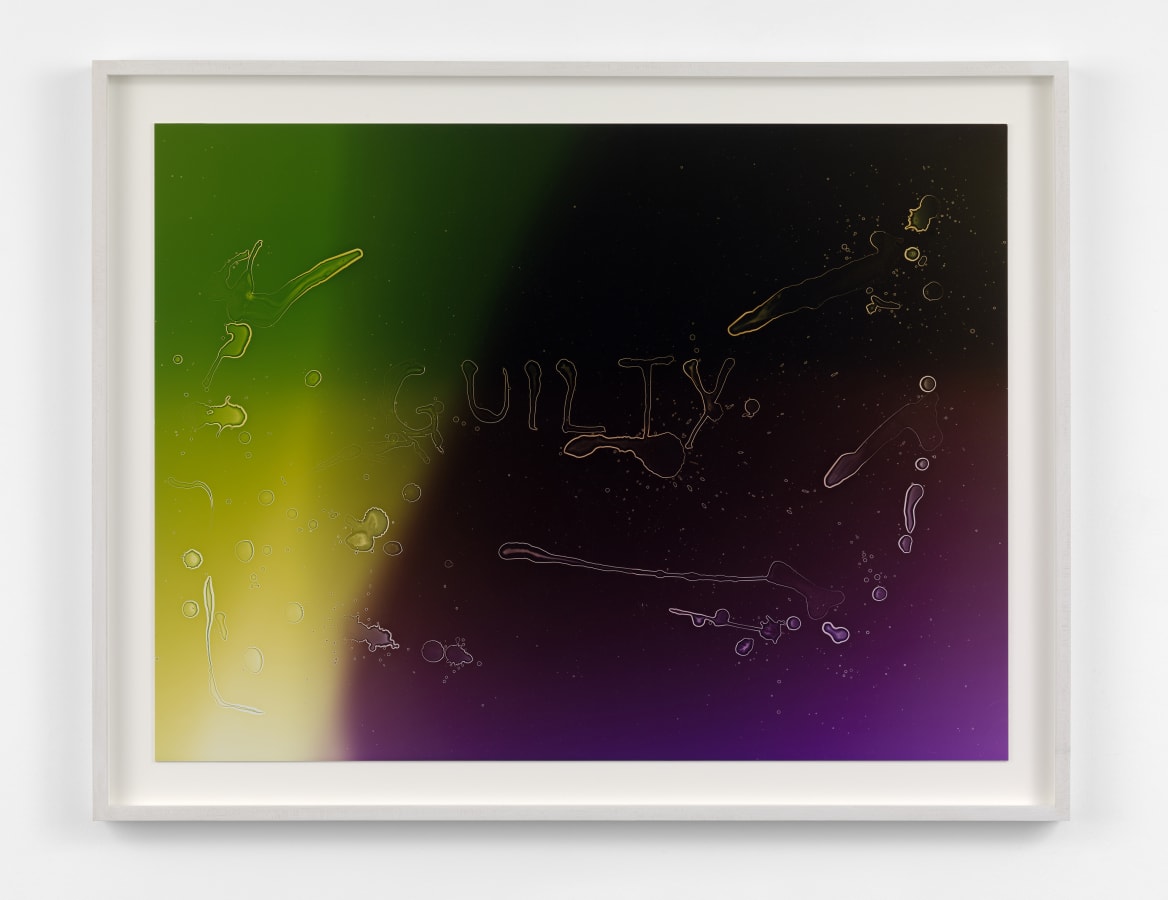 Artwork: Josephine Pryde, The Semen of an Anonymous Stallion Exposed in Artificial Light (80mm, Spectrum Green through Maroon), 2017