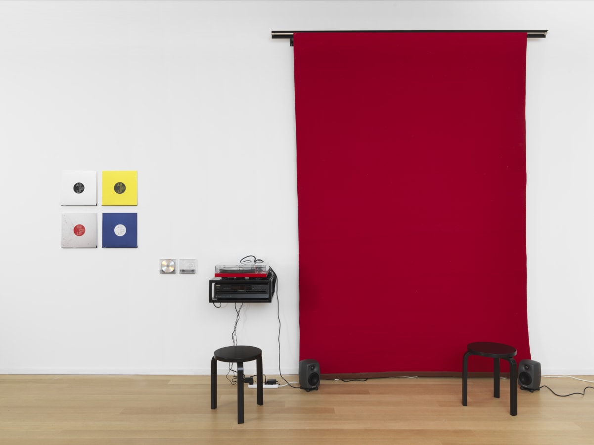 Artwork: Angela Bulloch, Small Red Music Listening Station, 2017