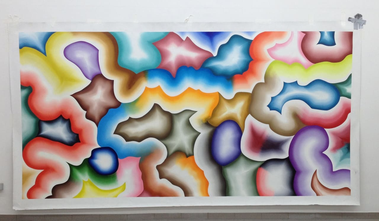 Artwork: Bernard Frize, Plontois, 2012