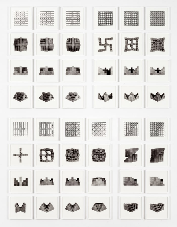 Artwork: Mel Bochner, 6 Photographs and 12 Diagrams, 1966