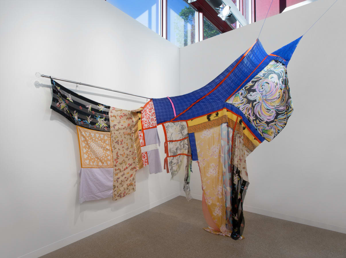 Artwork: Eric N. Mack, Untitled (set drape), 2019