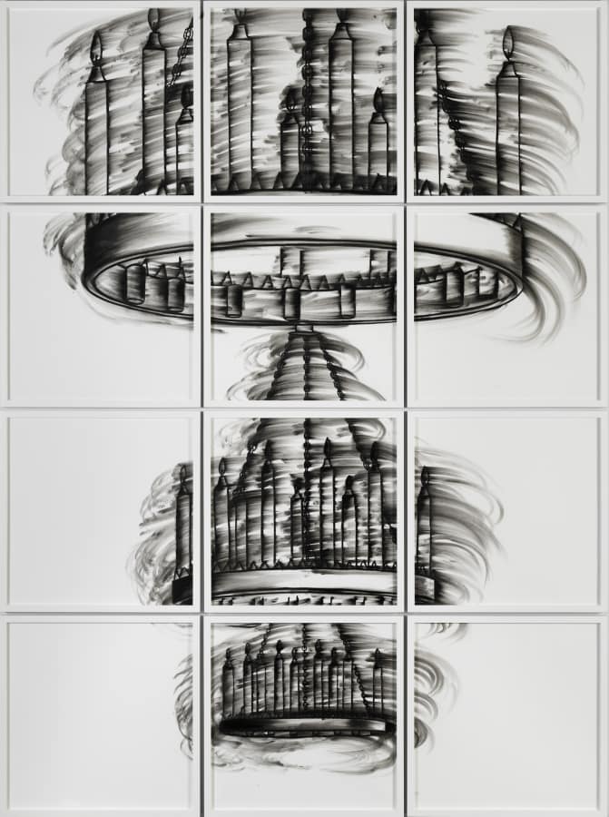 Artwork: Gary Simmons, Chandelier Hallway (White), 2011