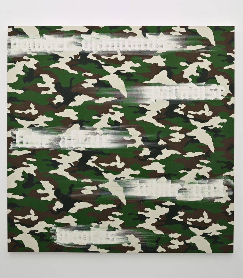 Artwork: Gary Simmons, Camouflage Paradise, 2005