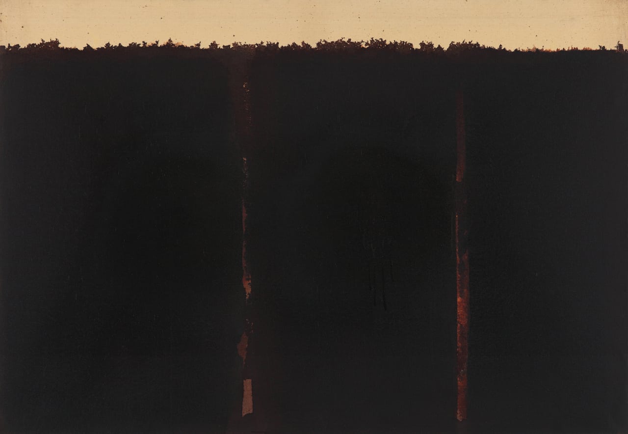 Artwork: Yun Hyong-keun, Burnt Umber & Ultramarine, 1990-1991