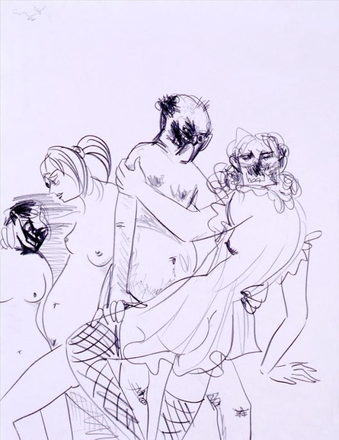 Artwork: George Condo, Jean Louis and the Smiling Smoker, 2007