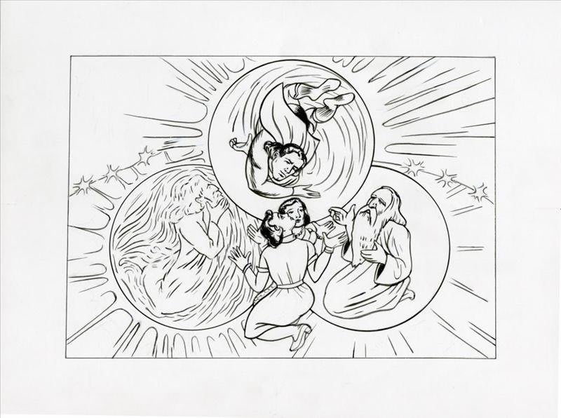 Artwork: Jim Shaw, Blake/Boring, 2011