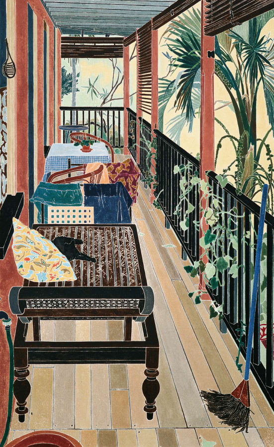 Artwork: Cressida Campbell, The Verandah, 1985