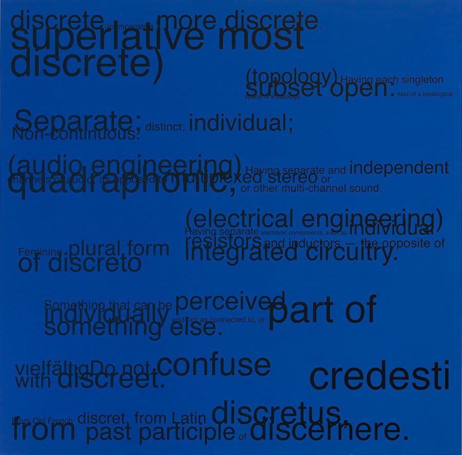 Artwork: Angela Bulloch, Discrete, 2010