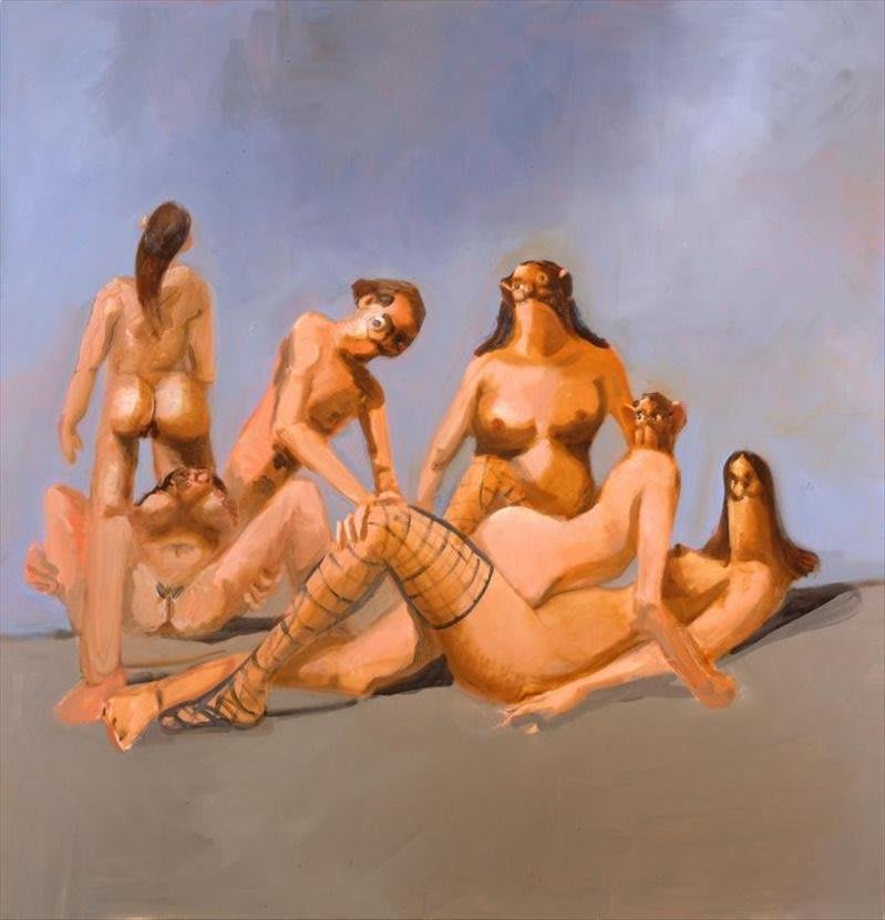 Artwork: George Condo, Interacting Figures, 2004
