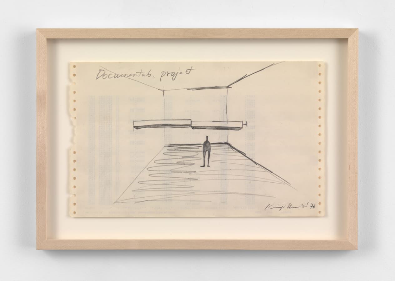 Artwork: Keiji Uematsu, Documenta 6 project drawing, 1976