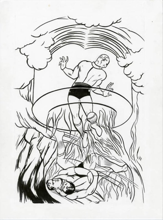Artwork: Jim Shaw, BLAKE/BORING, 2010