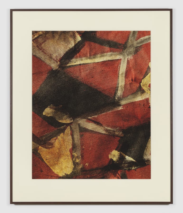 Artwork: João Penalva, Scenic floor cloth. Palace courtyard in Antiquity. Acrylic paint on sized canvas, 2019