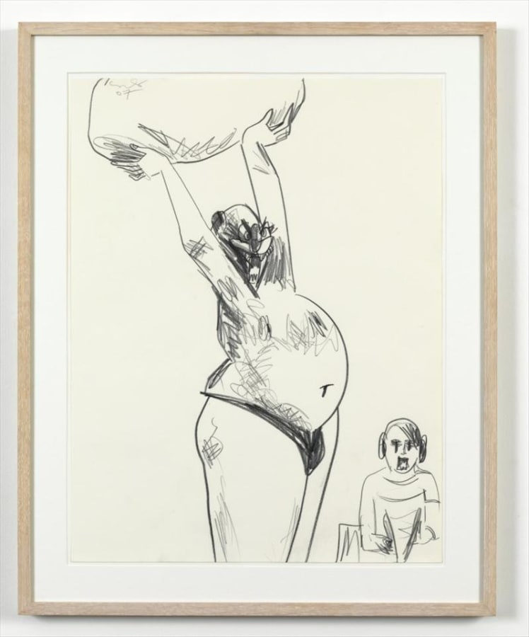 Artwork: George Condo, Male Rock Thrower, 2007