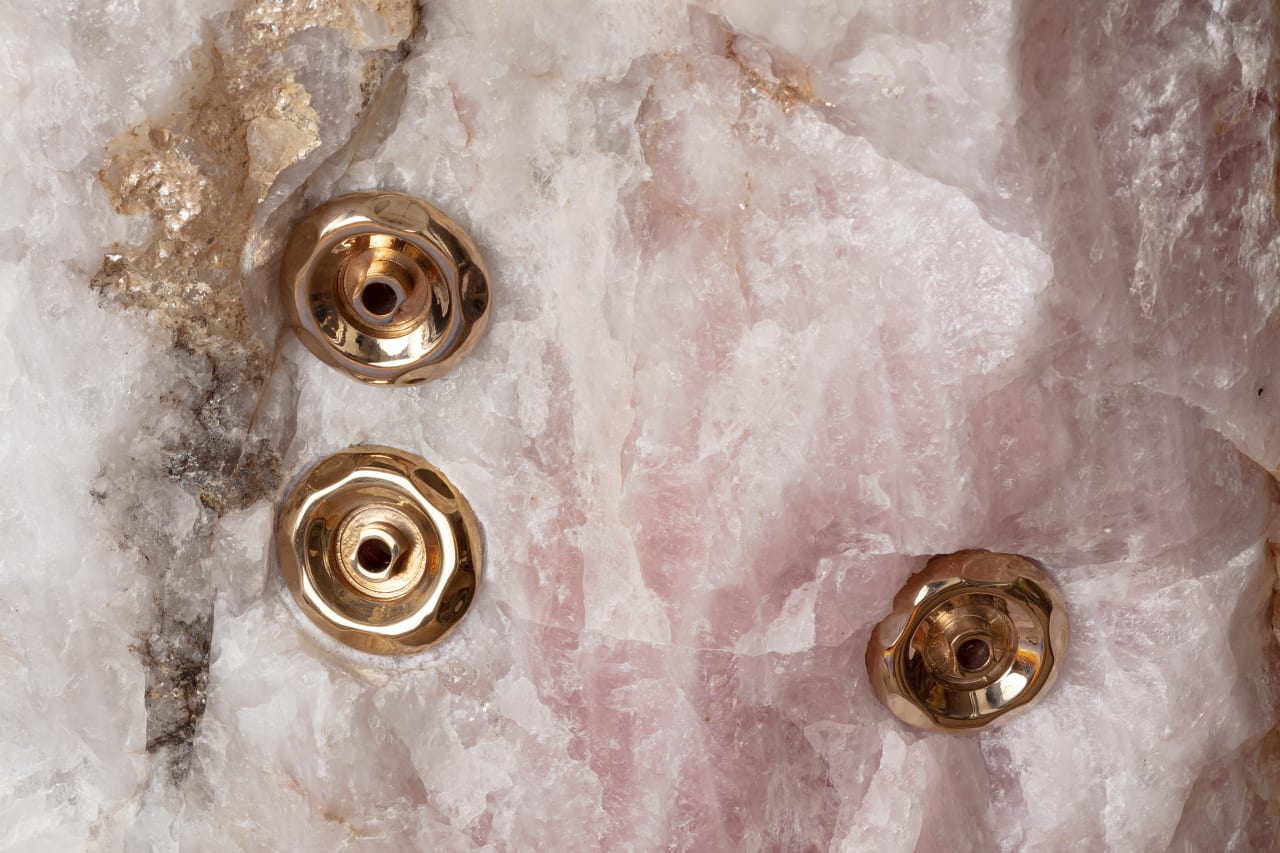 Artwork: Mika Tajima, Pranayama (Monolith, E, Rose Quartz), 2020