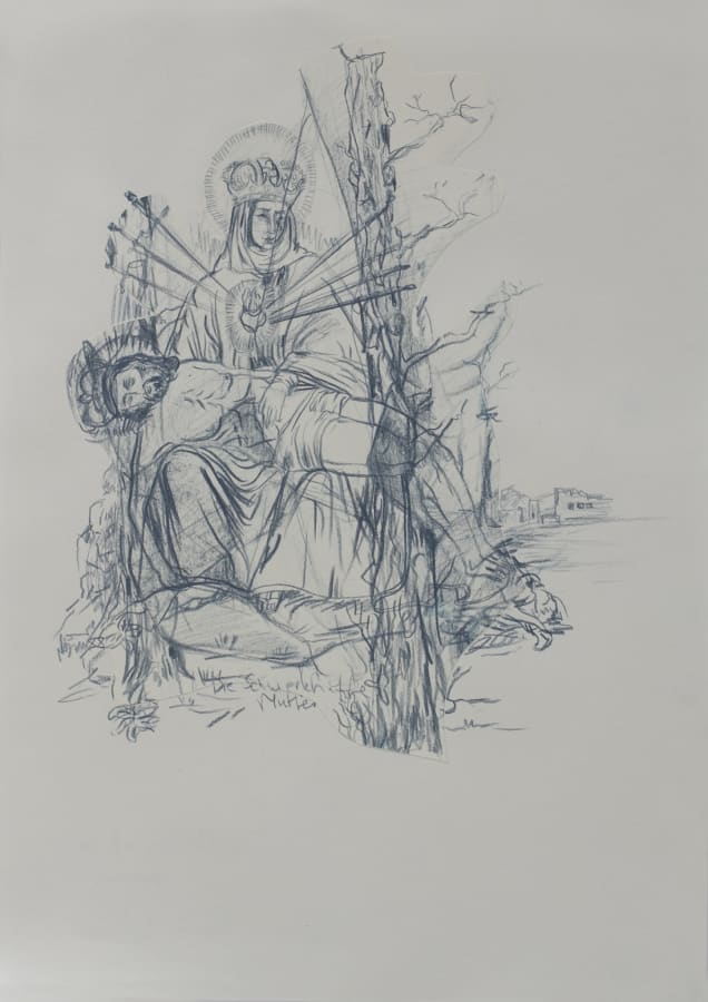 Artwork: Paulina Olowska, The Mother of Seven Sorrows, 2014
