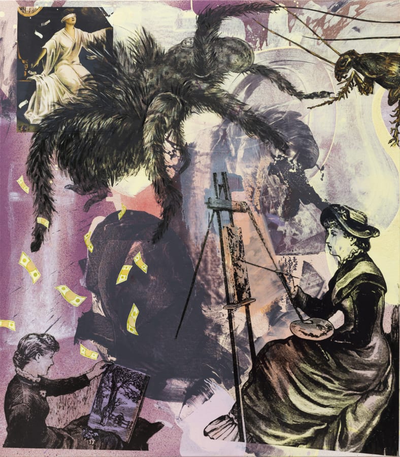 Artwork: Paulina Olowska, Spider Painters, 2020