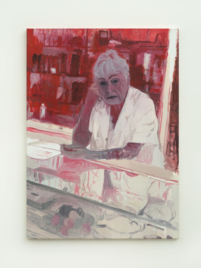 Artwork: Valentina Liernur, Señora en el mostrador, 2021