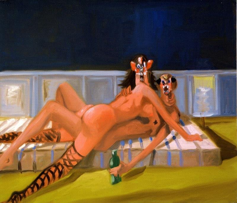 Artwork: George Condo, Couple on Mattress, 2005