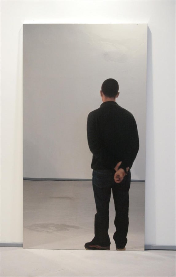 Artwork: Michelangelo Pistoletto, Spettatore con le mani dietro alla schiena, 1962-2007