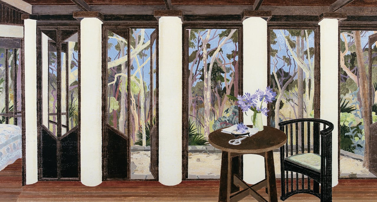 Artwork: Cressida Campbell, Burley Griffen House, Avalon, 1999