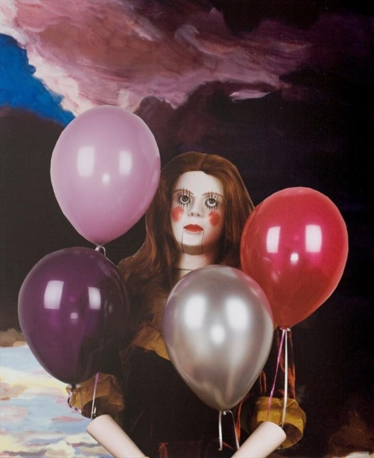 Artwork: Marnie Weber, Gloomy Balloons, 2009