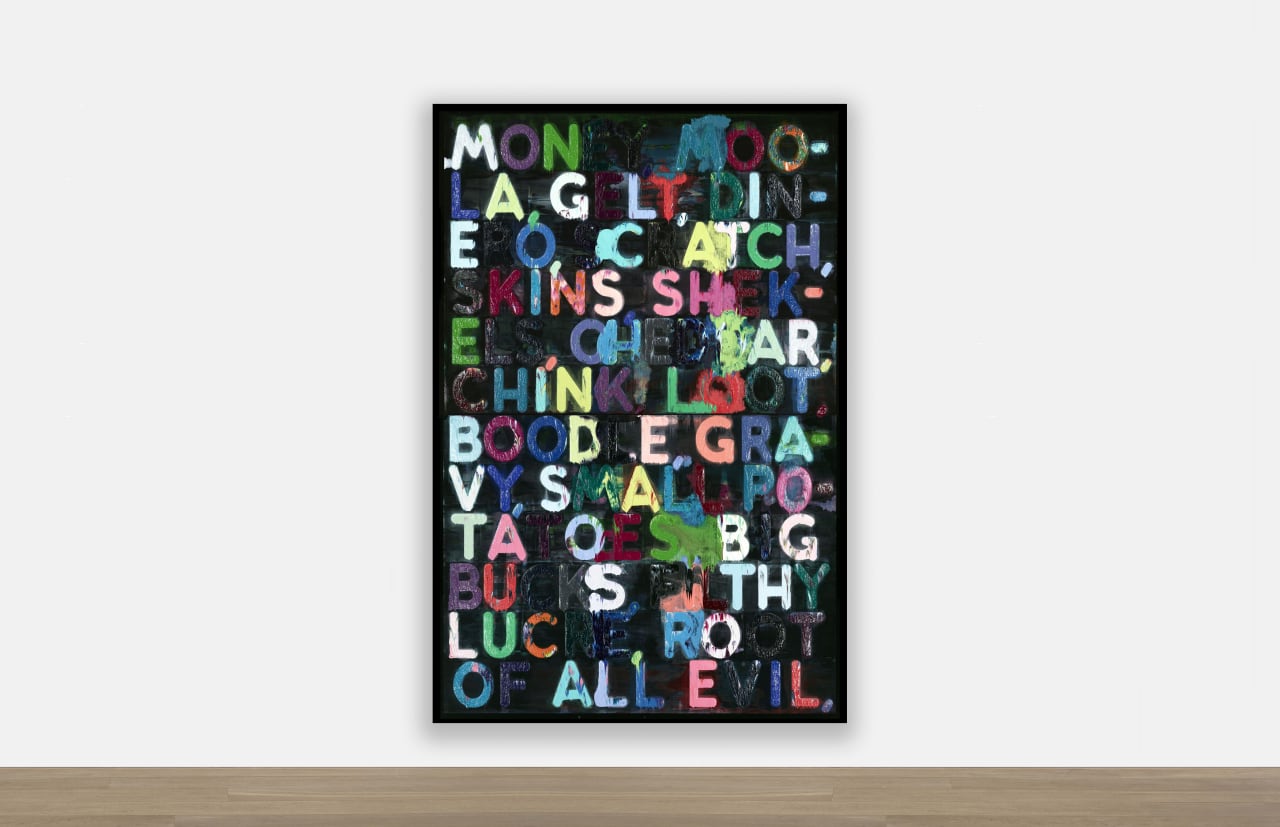 Artwork: Mel Bochner, Money, 2015