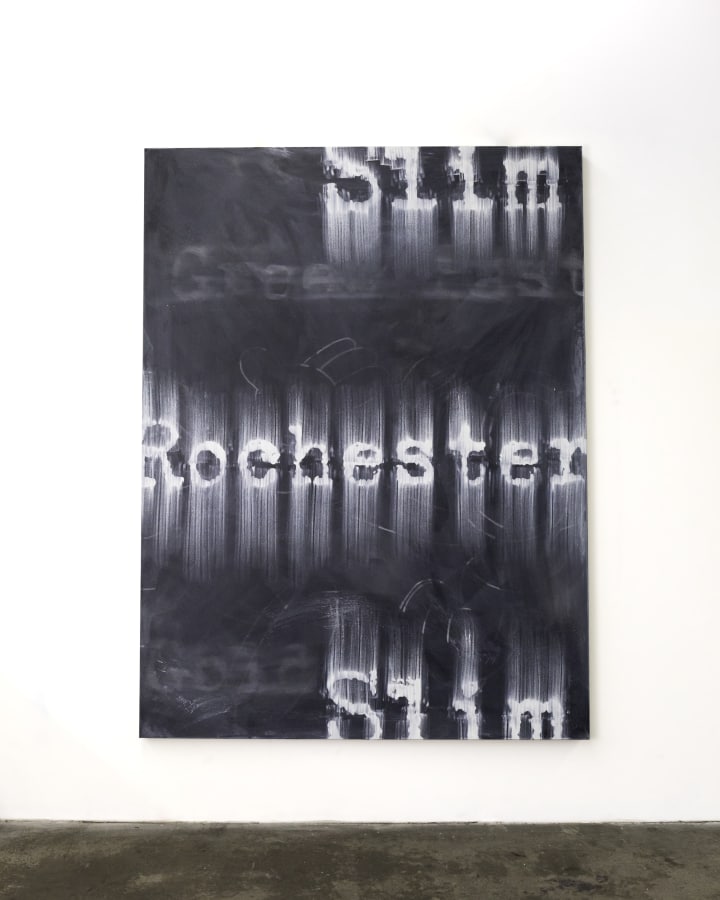 Artwork: Gary Simmons, Slim Rochester Slim, 2018