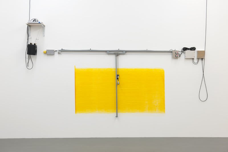 Artwork: Angela Bulloch, Short Big Yellow Drawing Machine, 2012