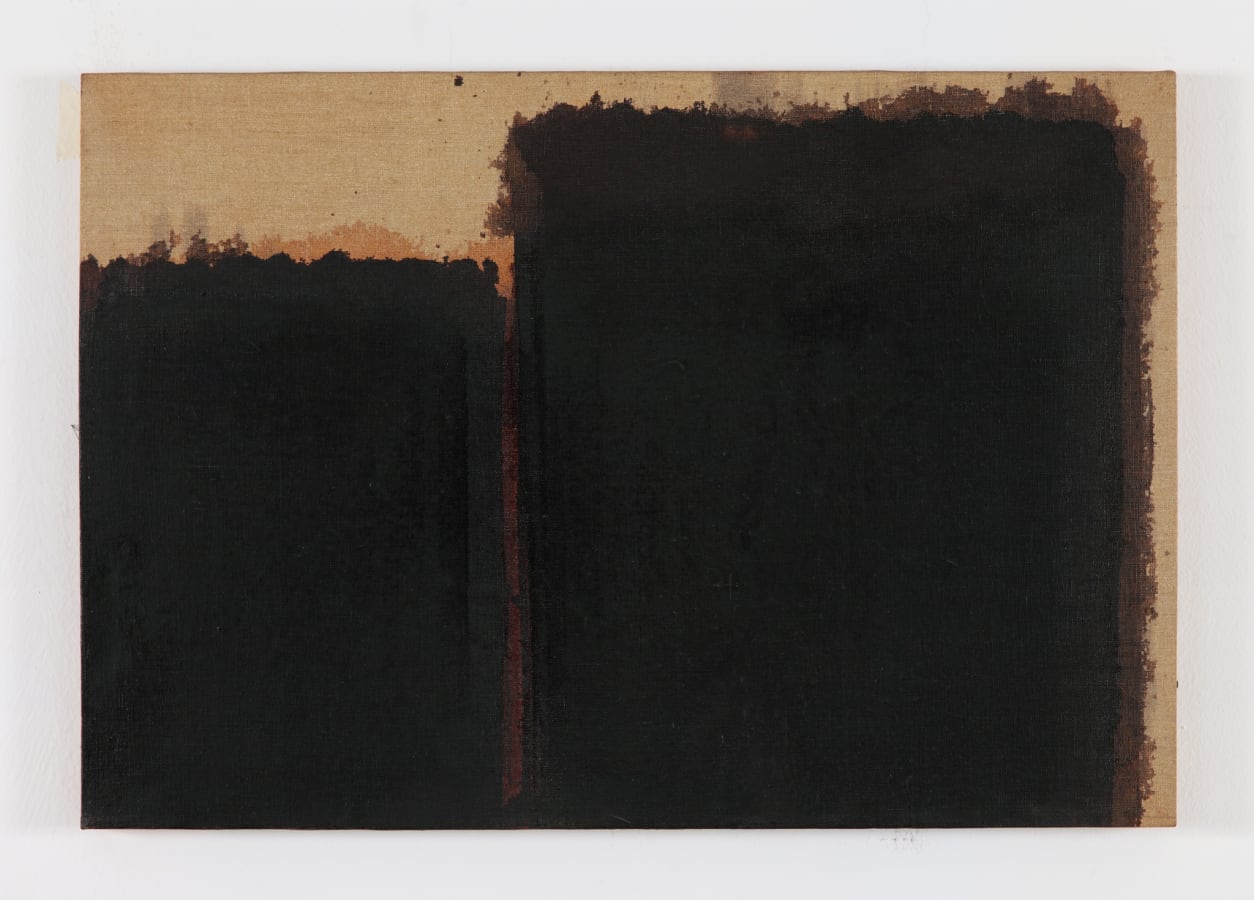 Artwork: Yun Hyong-Keun, Burnt Umber & Ultramarine Blue, 1990